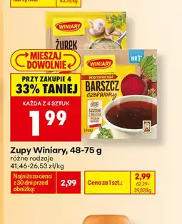 Biedronka Zupa barszcz czerwony Winiary oferta