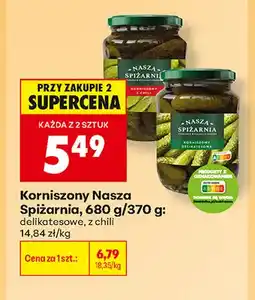 Biedronka Korniszony Nasza Spiżarnia z chili oferta