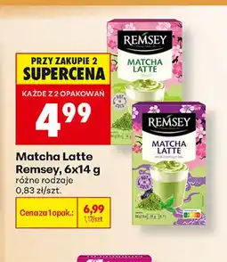 Biedronka Matcha Latte smak czarnego bzu Remsey oferta