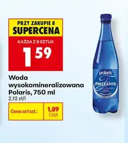 Biedronka Woda niegazowana wysokozmineralizowana Polaris oferta