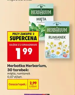 Biedronka Herbatka Herbarium mięta oferta