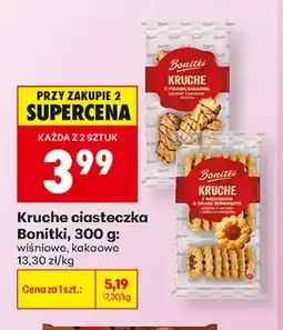 Biedronka Kruche ciasteczka Bonitki kakaowe oferta