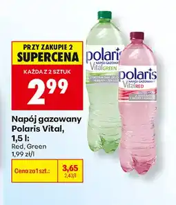 Biedronka Napój gazowany Polaris Vital Green oferta