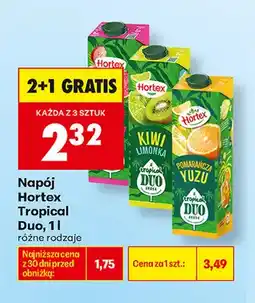Biedronka Napój Hortex Tropical Duo Pomarańcza Yuzu oferta