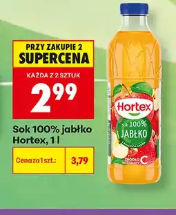 Biedronka Sok jabłko Hortex 100% oferta