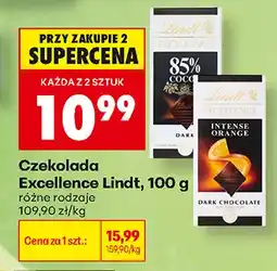 Biedronka Czekolada Excellence 85% Cocoa Lindt oferta