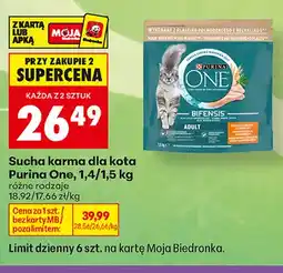 Biedronka Sucha karma dla kota Purina One oferta