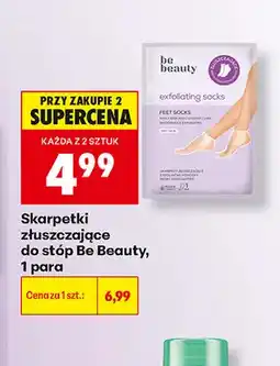 Biedronka Skarpetki złuszczające do stóp Be Beauty oferta