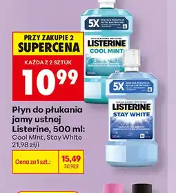 Biedronka Płyn do płukania jamy ustnej Listerine Cool Mint oferta