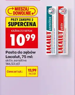 Biedronka Pasta do zębów Lacalut sensitive oferta