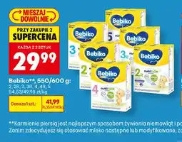 Biedronka Mleko modyfikowane Bebiko 2R oferta