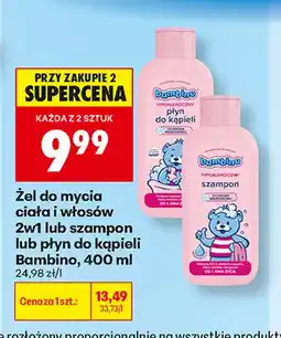 Biedronka Żel do mycia ciała i włosów 2w1 Bambino oferta