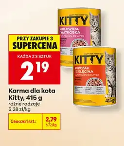 Biedronka Karma dla kota Kitty wołowina i wątróbka oferta