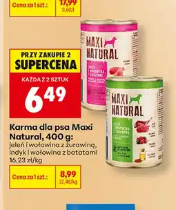Biedronka Karma dla psa Maxi Natural indyk i wołowina z batatami oferta