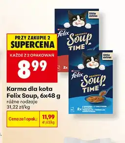 Biedronka Karma dla kota Felix Soup 6-pak oferta