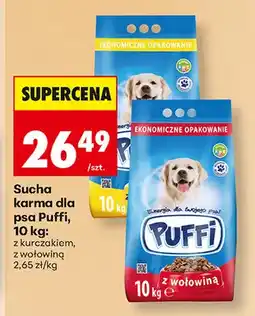 Biedronka Sucha karma dla psa Puffi z wołowiną oferta