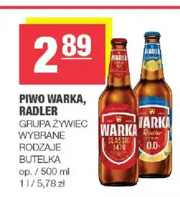 Spar Piwo bezalkoholowe Warka Radler Cytryna oferta
