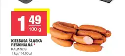 Spar Kiełbasa śląska regionalna Kabanos oferta