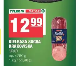 Spar Kiełbasa sucha krakowska SPAR oferta