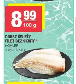 Spar Dorsz świeży filet bez skóry Kohler oferta