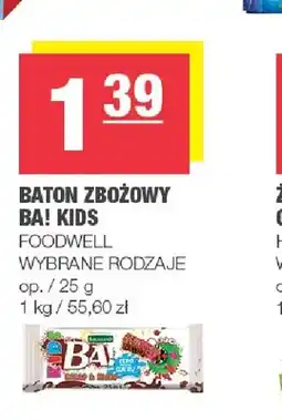 Spar Baton zbożowy BA! Kids oferta
