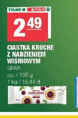 Spar Ciastka kruche z nadzieniem wiśniowym SPAR oferta