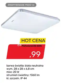 Bricomarche Płafoniera LED ADIS oferta