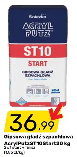 Bricomarche Gipsowa gładź szpachlowa AcrylPutz ST10 Start oferta