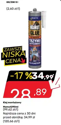 Bricomarche Klej montażowy Mamut oferta