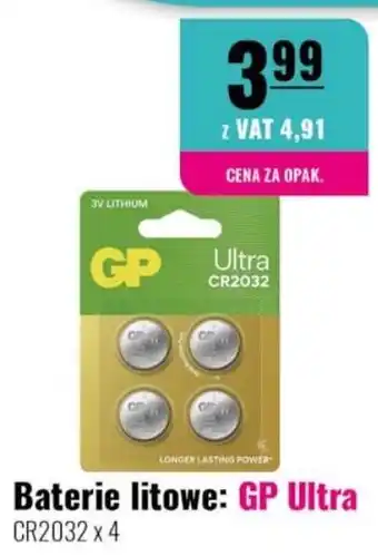 Baterie litowe: GP Ultra