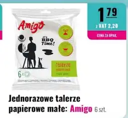 Eurocash Jednorazowe talerze papierowe małe: Amigo oferta