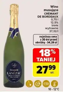 Carrefour Wino musujące CRÉMANT DE BORDEAUX oferta