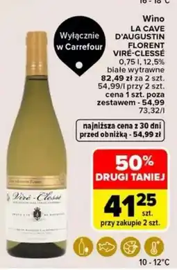 Carrefour LA CAVE D’AUGUSTIN FLORENT VIRÉ-CLESSÉ oferta
