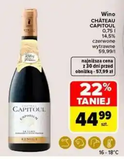 Carrefour Wino CHÂTEAU CAPITOUL oferta