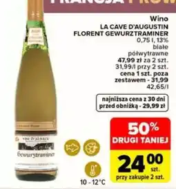 Carrefour Wino LA CAVE D’AUGUSTIN FLORENT GEWURZTRAMINER oferta