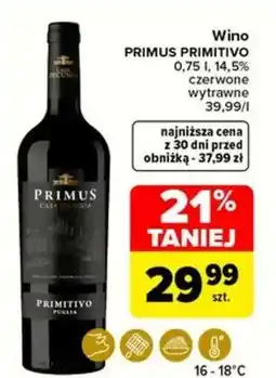 Carrefour PRIMUS PRIMITIVO oferta