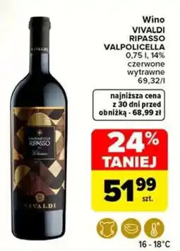 Carrefour Wino VIVALDI RIPASSO VALPOLICELLA oferta