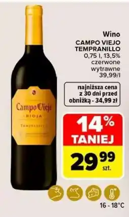 Carrefour Wino CAMPO VIEJO TEMPRANILLO oferta