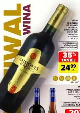 Carrefour MISIONES DE RENGO RESERVA CARMENERE oferta