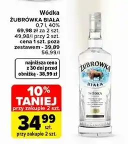 Carrefour Wódka Żubrówka Biała oferta