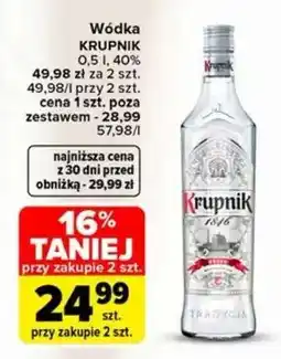 Carrefour WÓDKA KRUPNIK oferta