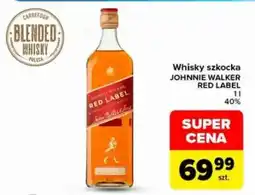 Carrefour Whisky szkocka JOHNNIE WALKER RED LABEL oferta