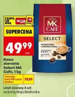 Biedronka Kawa ziarnista Select MK Café, 1 kg oferta
