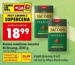 Biedronka Kawa mielona Jacobs Krönung, 250 g oferta