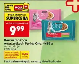 Biedronka Karma dla kota w saszetkach Purina One, 4x85 g oferta