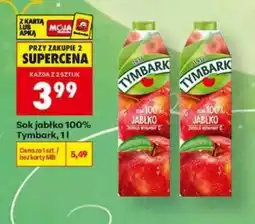 Biedronka Sok jabłko 100% Tymbark 1l oferta