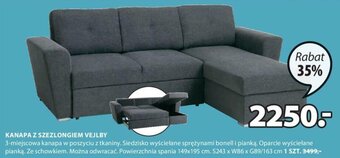 JYSK Kanapa z szezlongiem Vejlby oferta