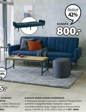 JYSK Kanapa rozkładana Harndrup oferta
