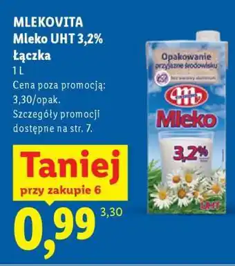 Lidl Mlekovita Mleko UHT 3,2% oferta