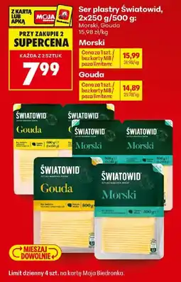 Biedronka Ser plastry Światowid oferta
